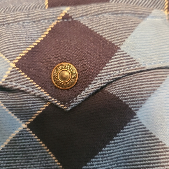 Levi's Women Tennessee Titans, NBA, Flannel, Buffalo Western Plaid Shirt Size S - Picture 10 of 11